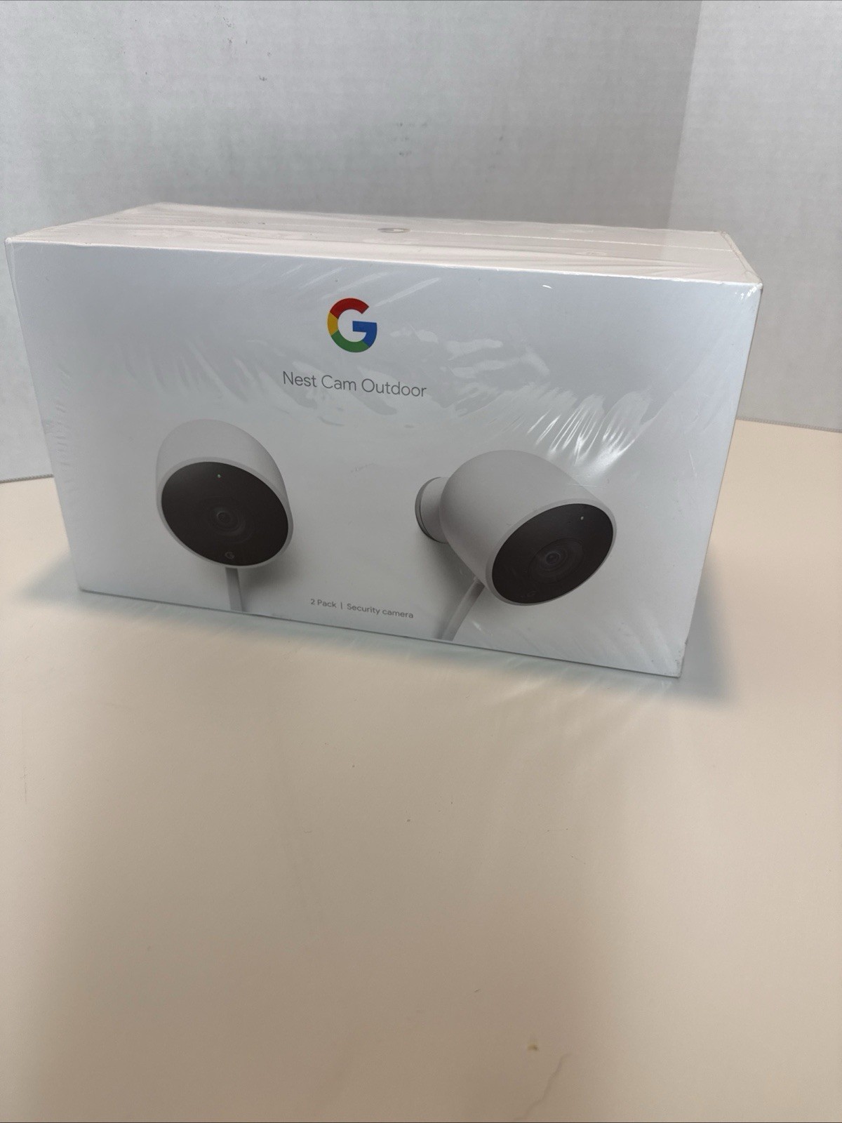 Google Nest Cam Outdoor Smart Security Camera (2-Pack) NC2400ES – Sealed NEW
