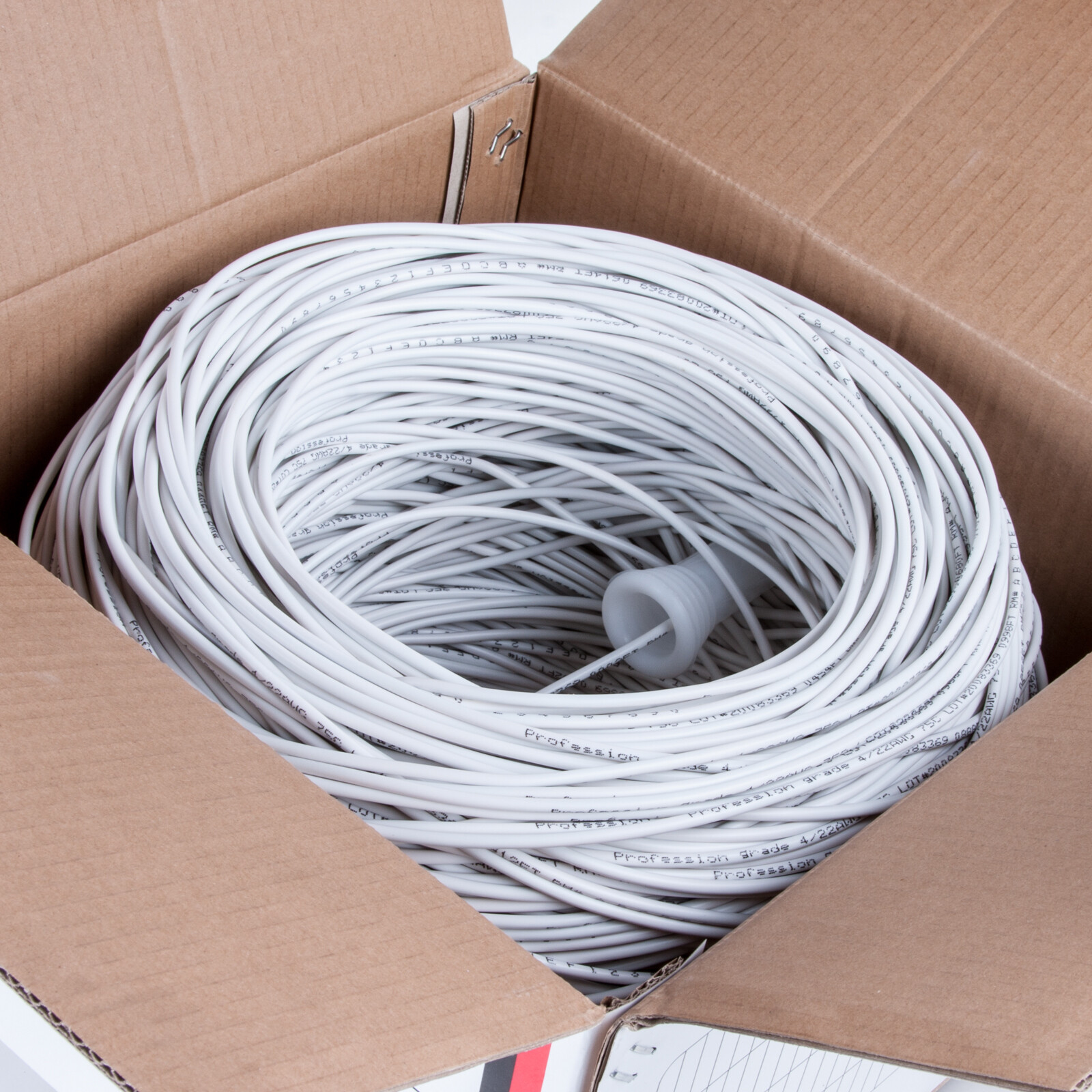Security Wire Burglar Alarm 22/2 22/4 22/6 Speaker Cable Stranded White 1000ft