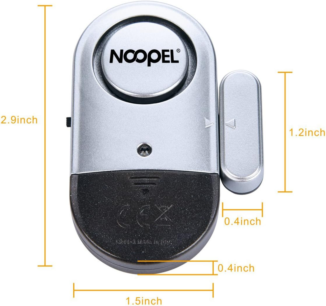 Door Alarms When Opened, 4 Pack 120DB Loud Pool Alarms for Doors, Window Alarm