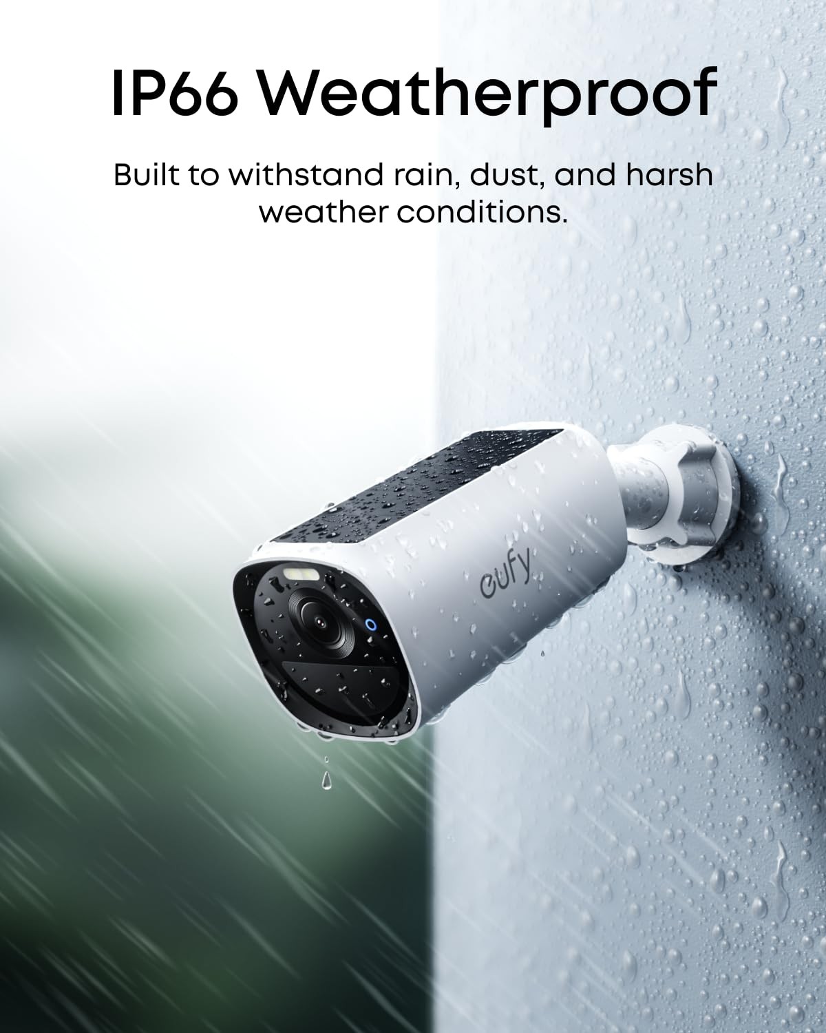 eufy Security eufyCam E40 4-Cam Kit, Solar Camera, 2K MaxColor White