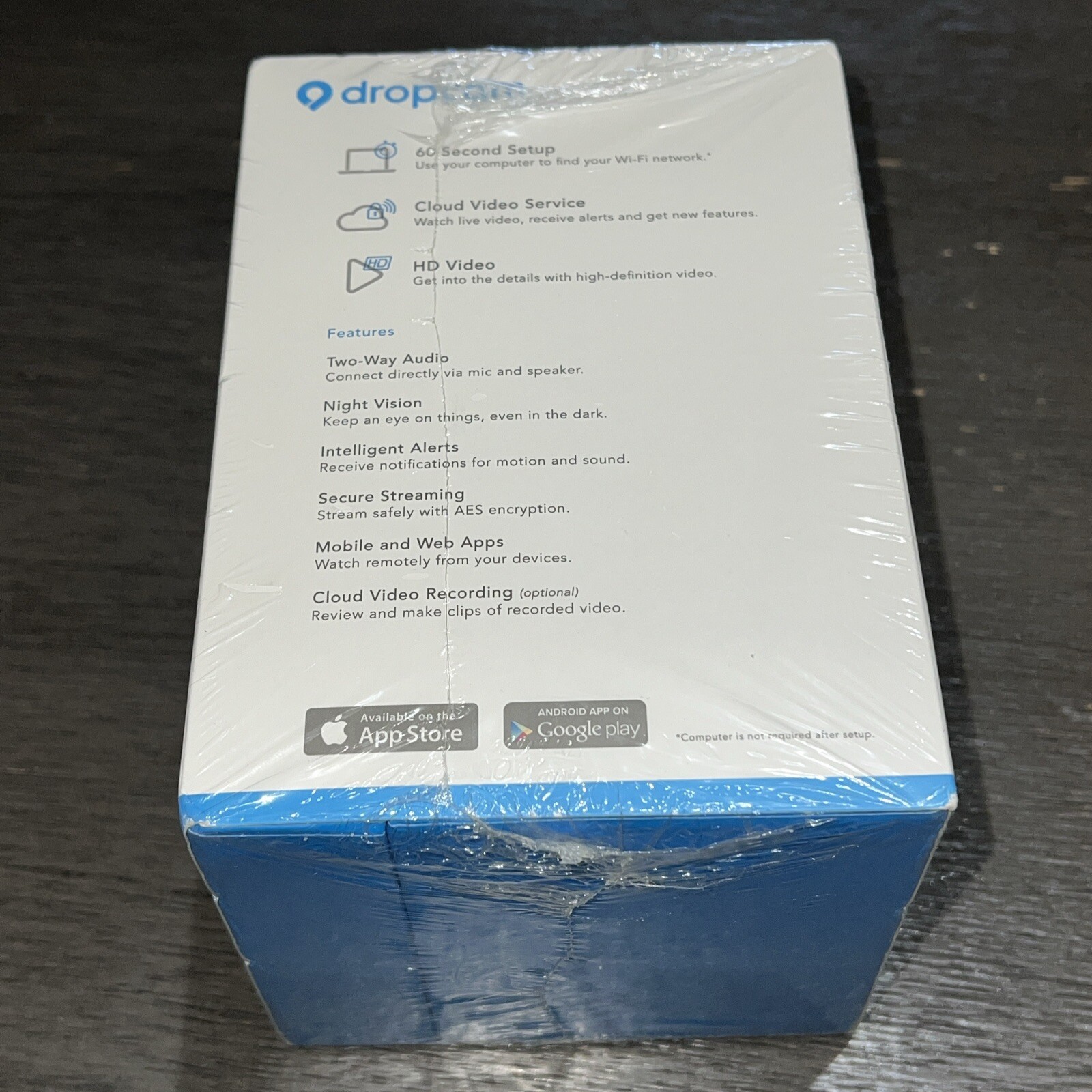 Dropcam Wi-Fi Wireless HD Video Monitoring Camera Night Vision Cloud Storage NIB