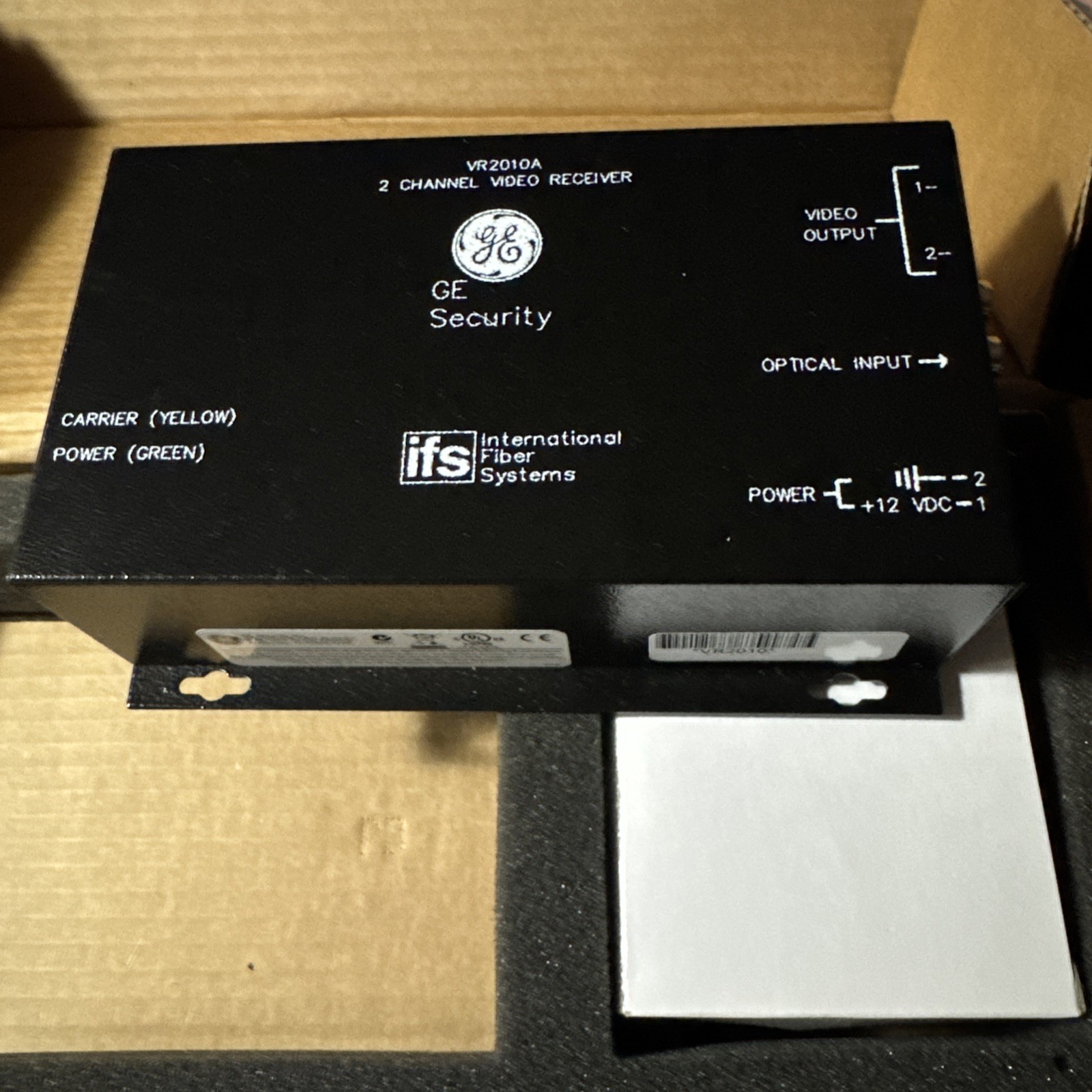 GE Security VR2010A 2 Channel Video Receiver VR2010A