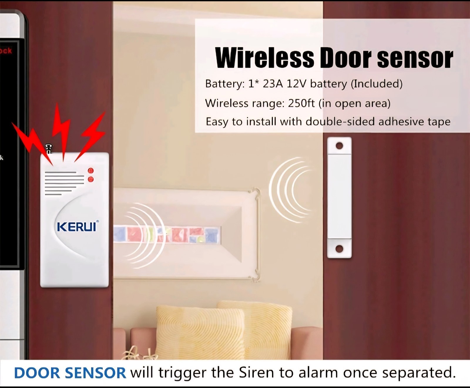 KERUI Upgraded Standalone Home Office Shop Security Alarm System Kit Wireless