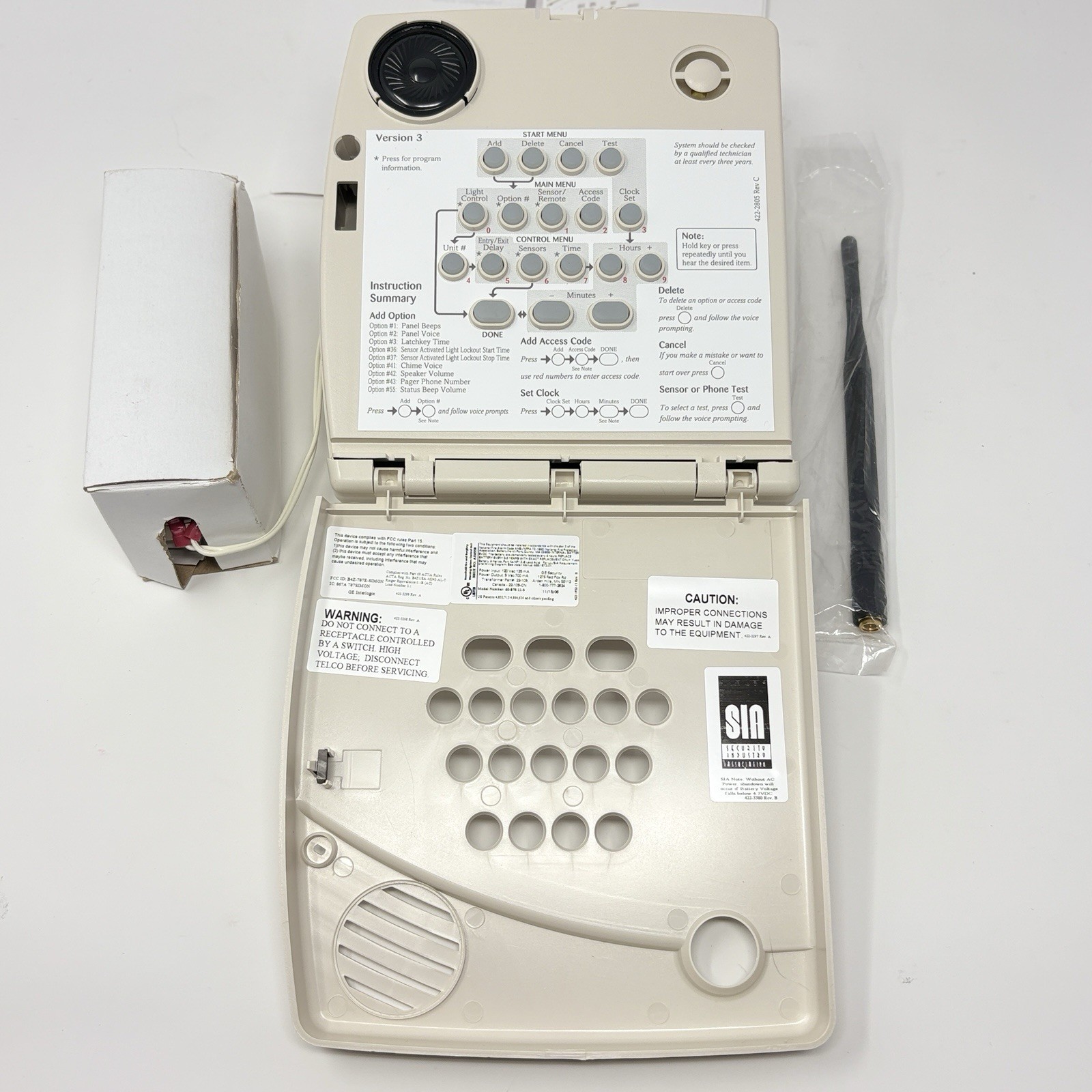 GE ITI Simon 3 Security System Control Panel 80-648-3X Alarm