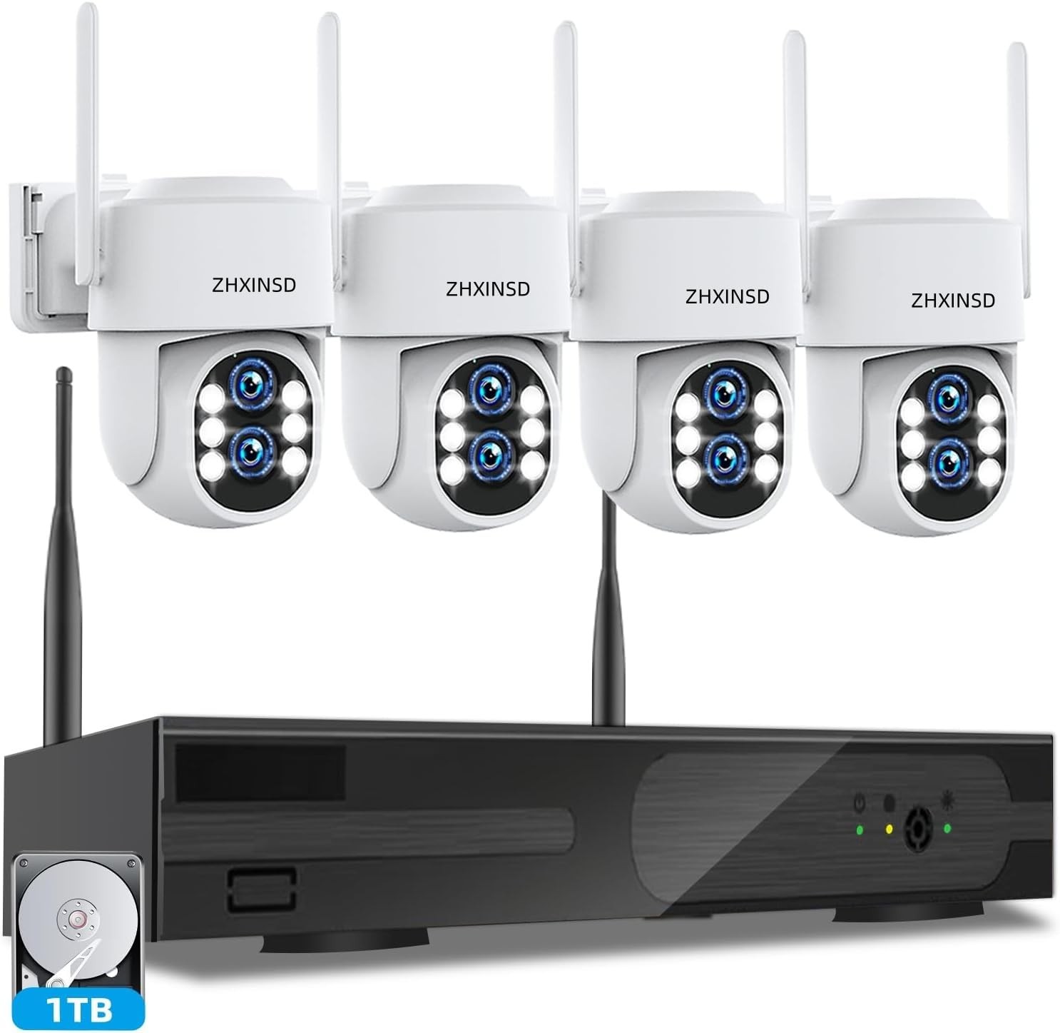 Wireless Security Camera System Outdoor: Dual Lens 6MP 10X Hybrid Zoom Auto-T…