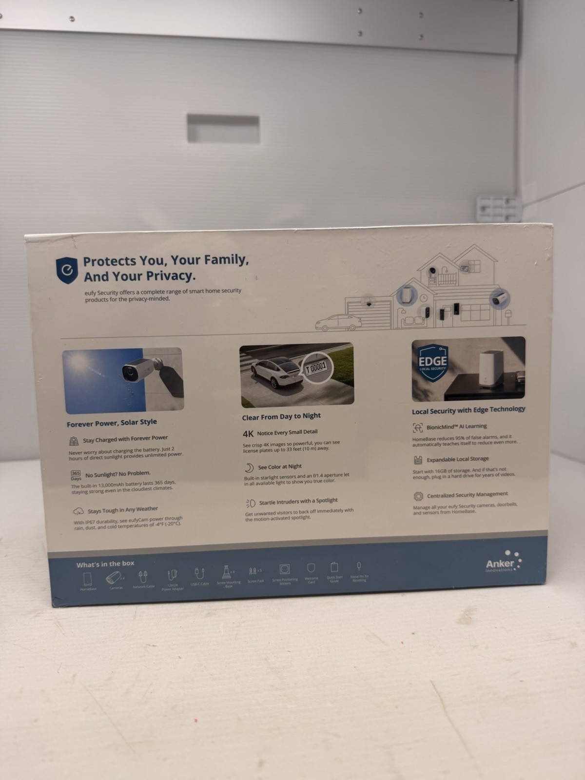 Eufy Security S330 EufyCam 3 4K 4x Wireless Outdoor Solar Camera + HomeBase