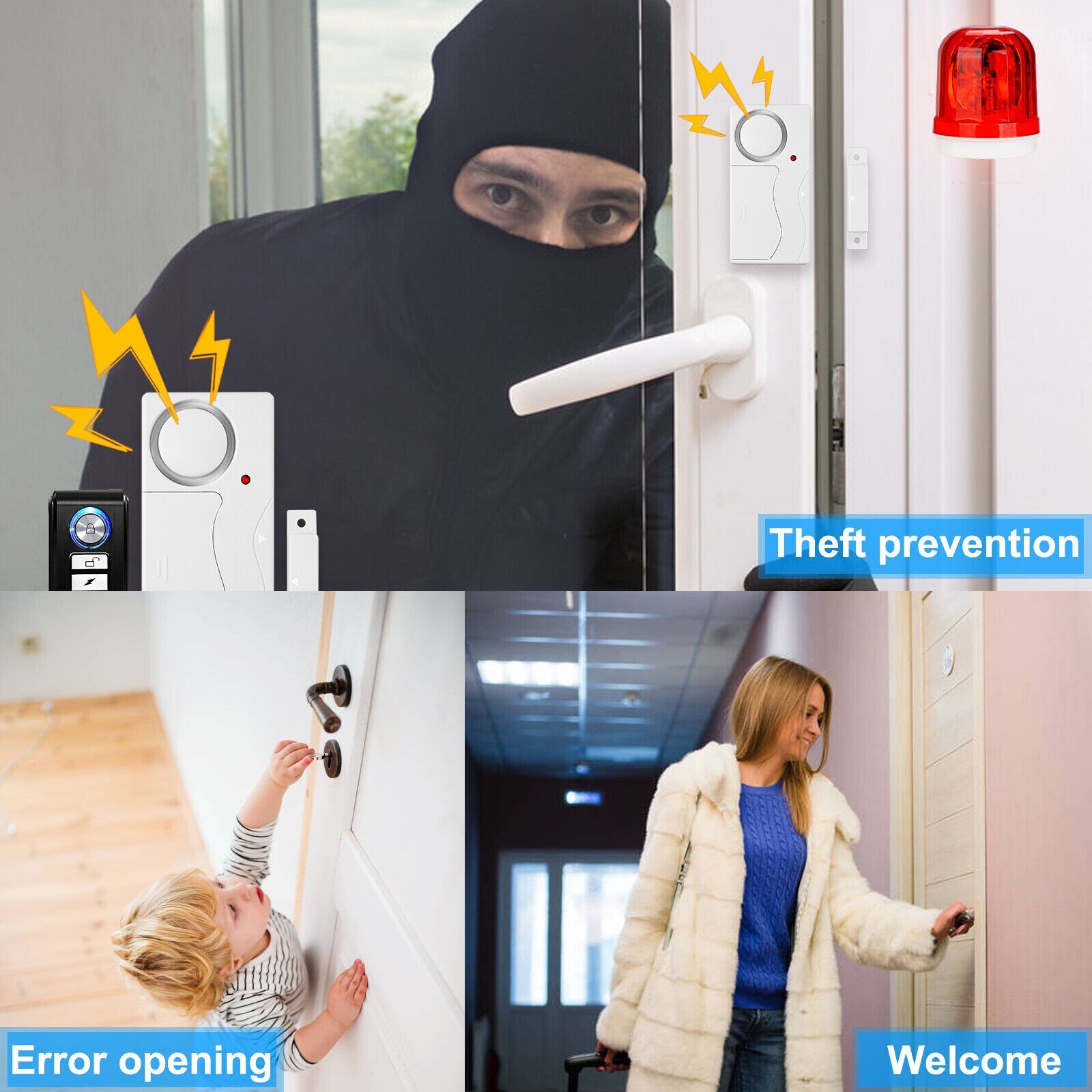 Alarmas de Seguridad para Casa – Alarma de Puerta Inalambrica Security Alarms