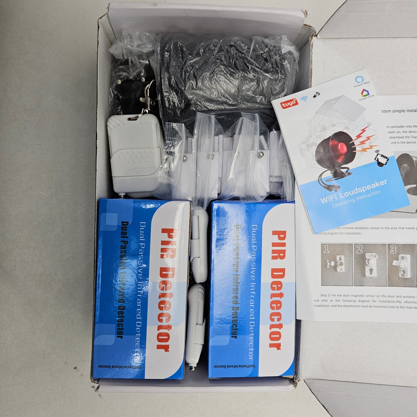 Tuya app WiFi New, Home Office Store Security System, Burglar Alarm System kit