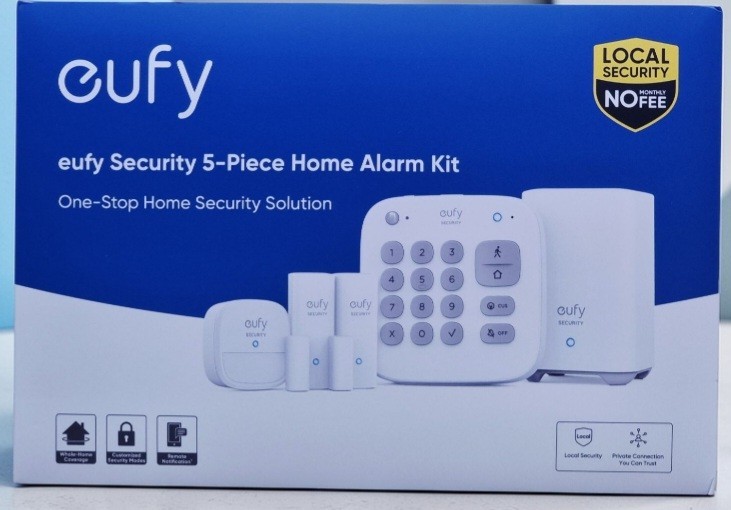 Eufy Security 5-Piece Home Alarm Kit Home Security System Keypad Motion Sensor