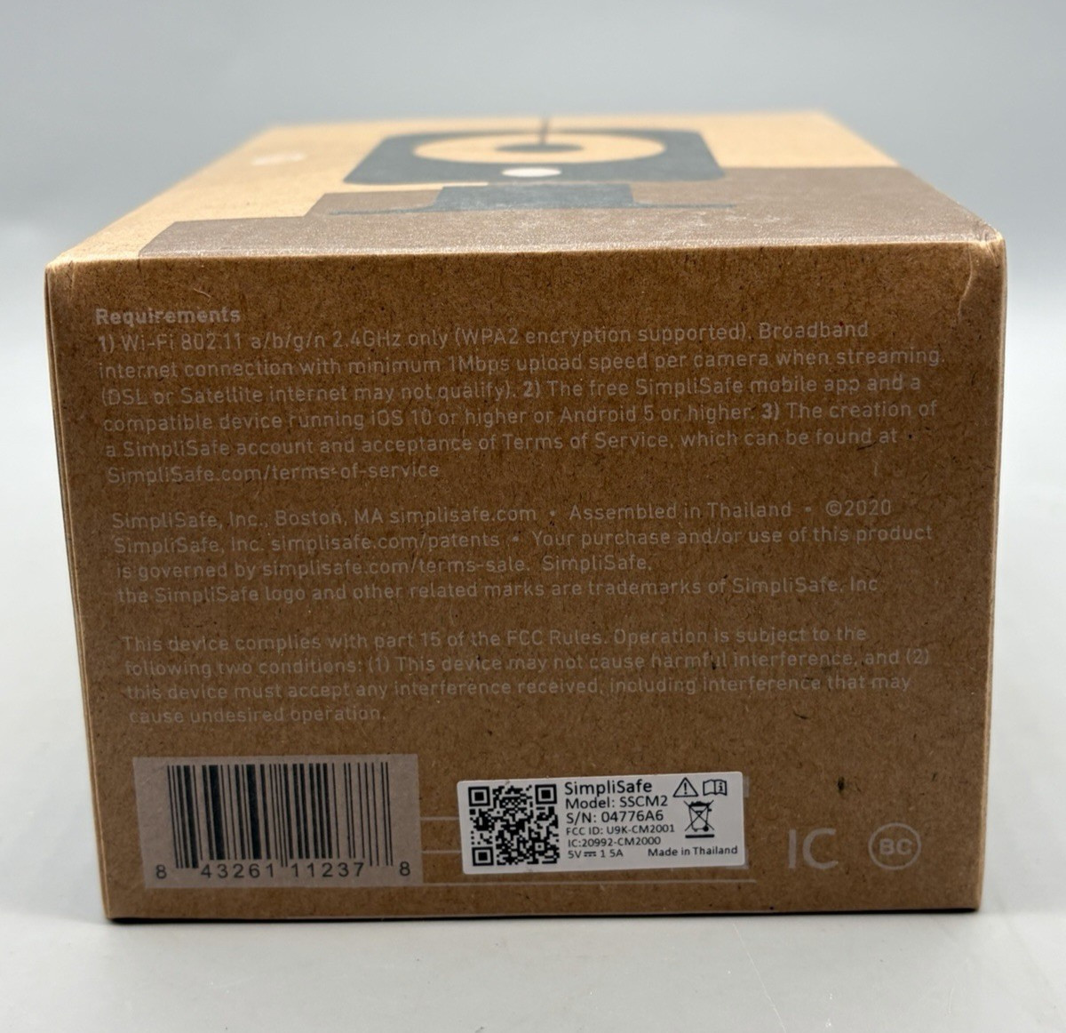 SimpliSafe SimpliCam SSCM2 Indoor Security 1080p HD Video Camera – Black