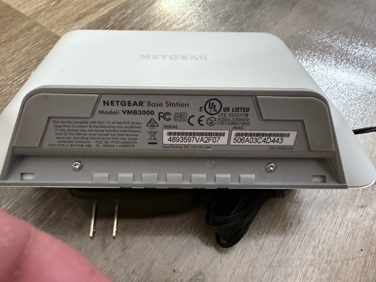 NETGEAR VMB3000 Arlo Wireless Security Base station SAME DAY SHIPPING!