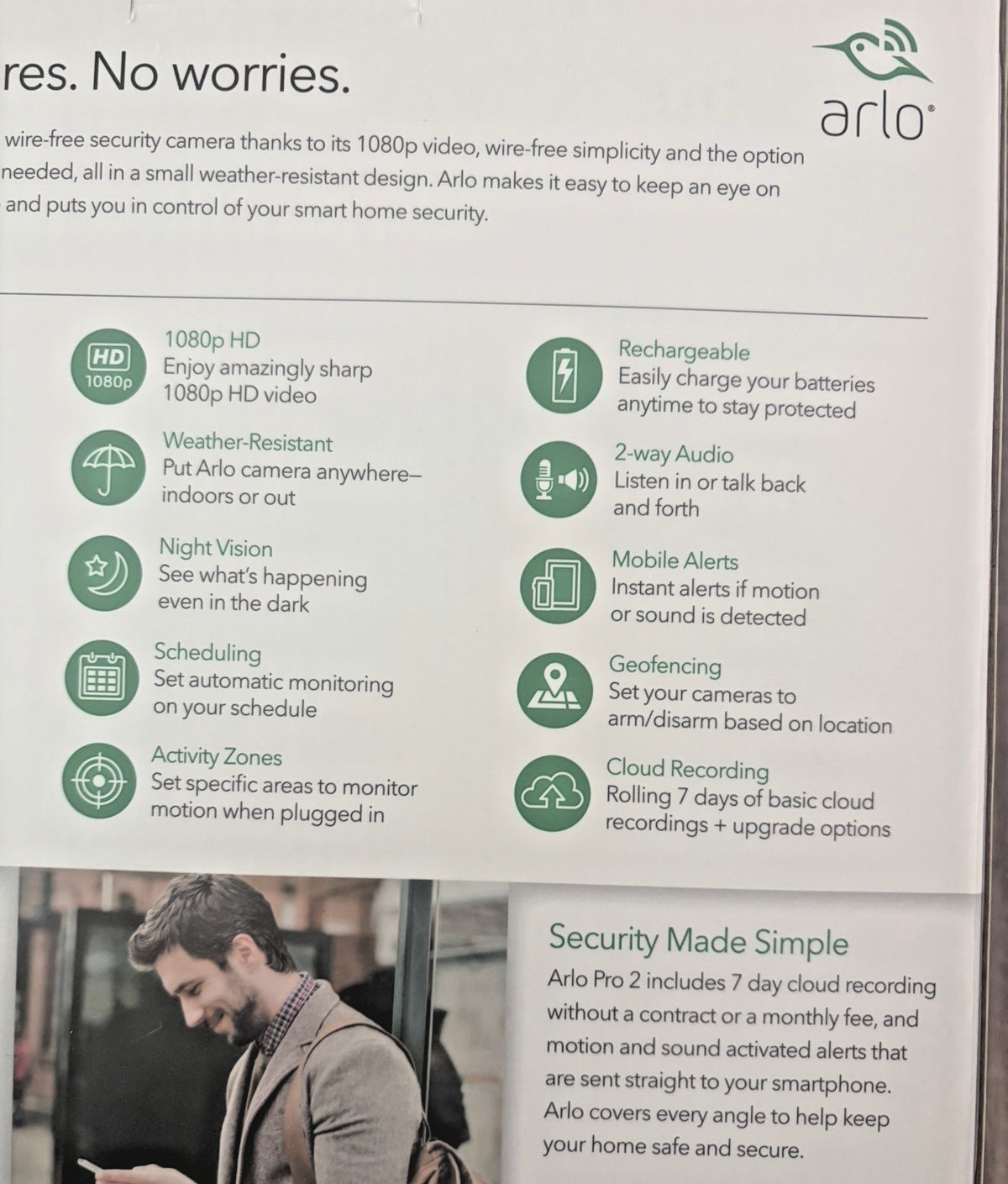 Arlo Pro 2 VMS4120P-100NAS 1 Wire-Free HD Security Camera NEW NIB