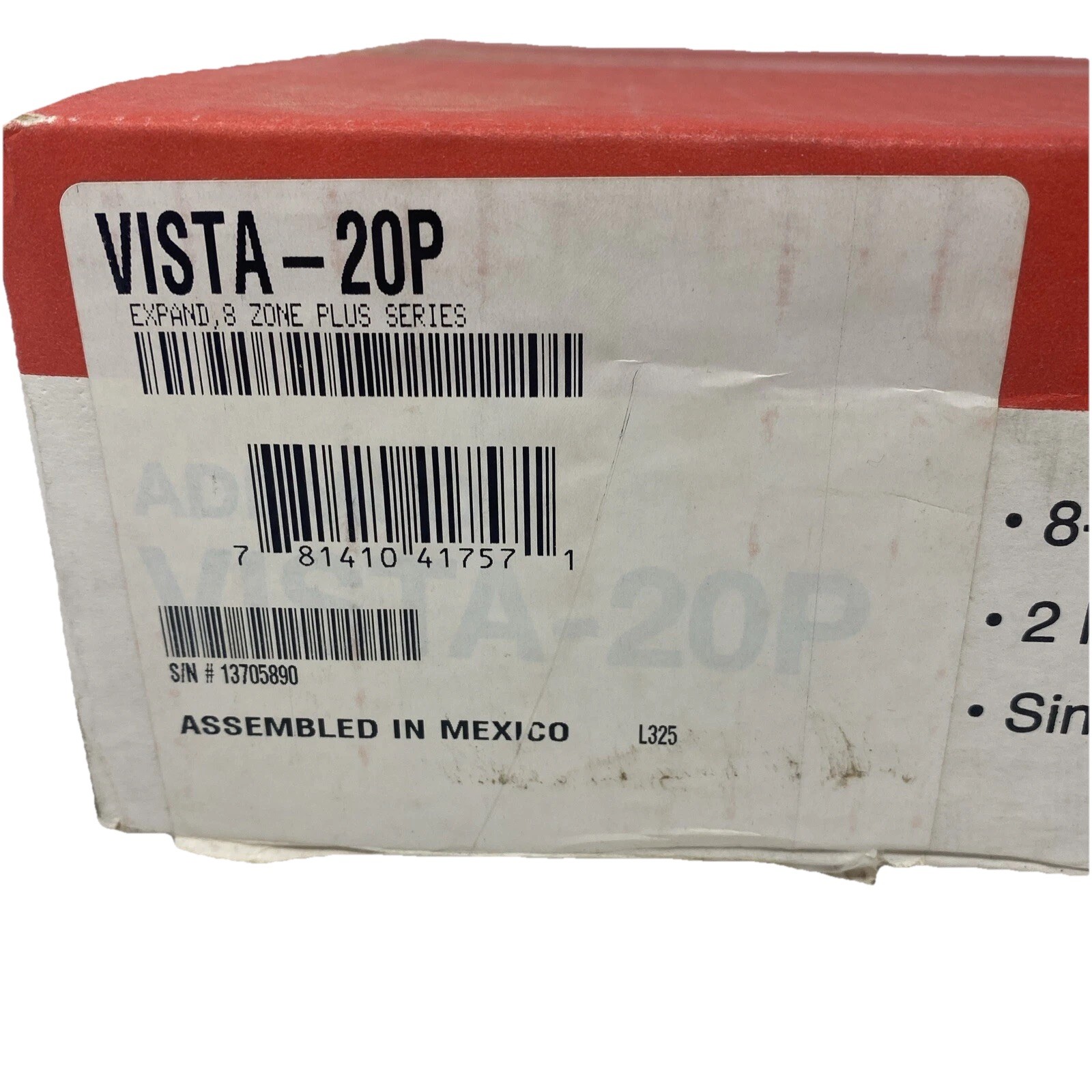 Honeywell Vista-20P Security Panel 8-48 Zones 2 Partition System Open Box Read