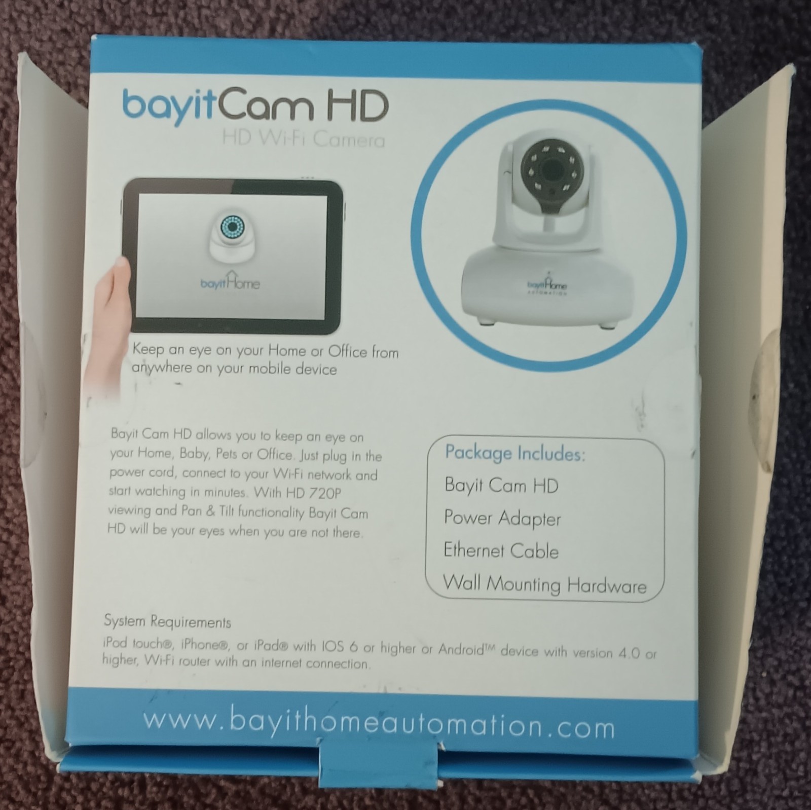Bayit Home Automation BH1818v2 WiFi Internet Surveillance Camera w/ Night Vision