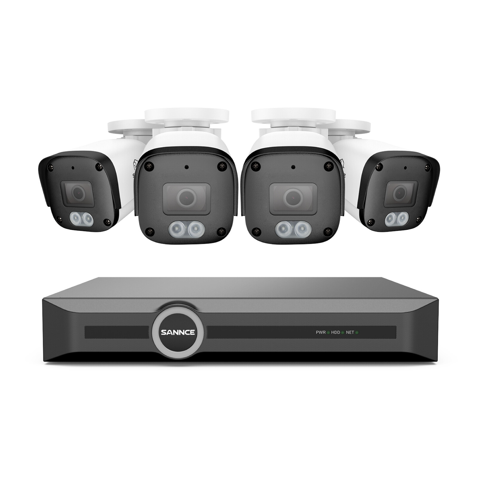 SANNCE 8CH 6MP NVR 5MP POE Security IP Camera System Audio Recording Ourdoor AI