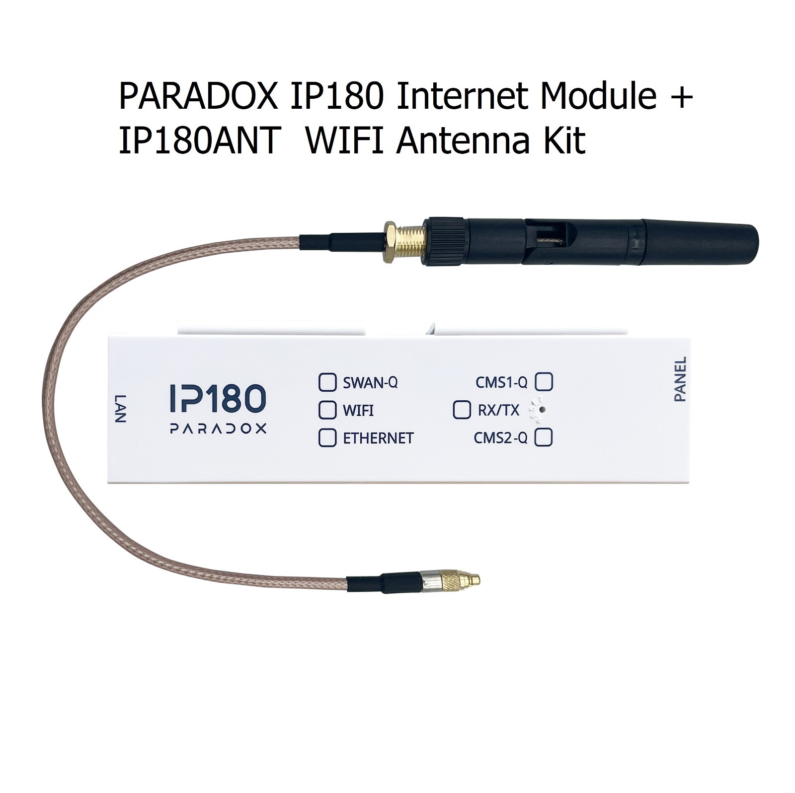 PARADOX IP180 Internet Module and IP180ANT WIFI Antenna Kit New