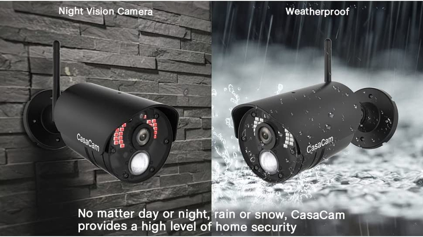 Wireless Security Camera System Weatherproof Outdoor Security Camera System