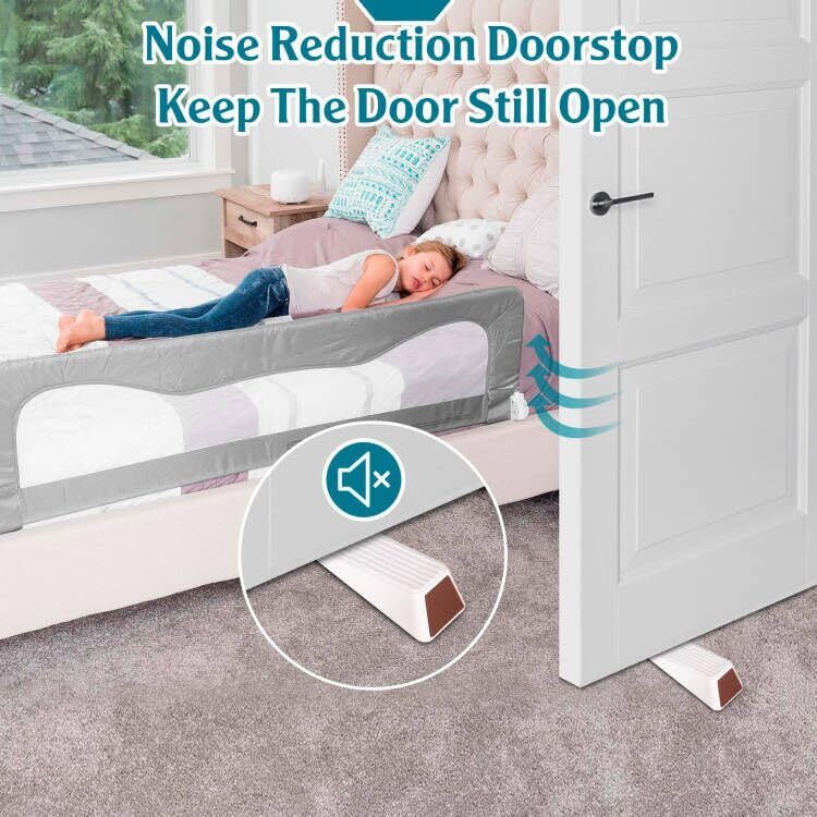 2X Security Door Stop Alarm 120DB Hotel Home Portable Security Safety Tools