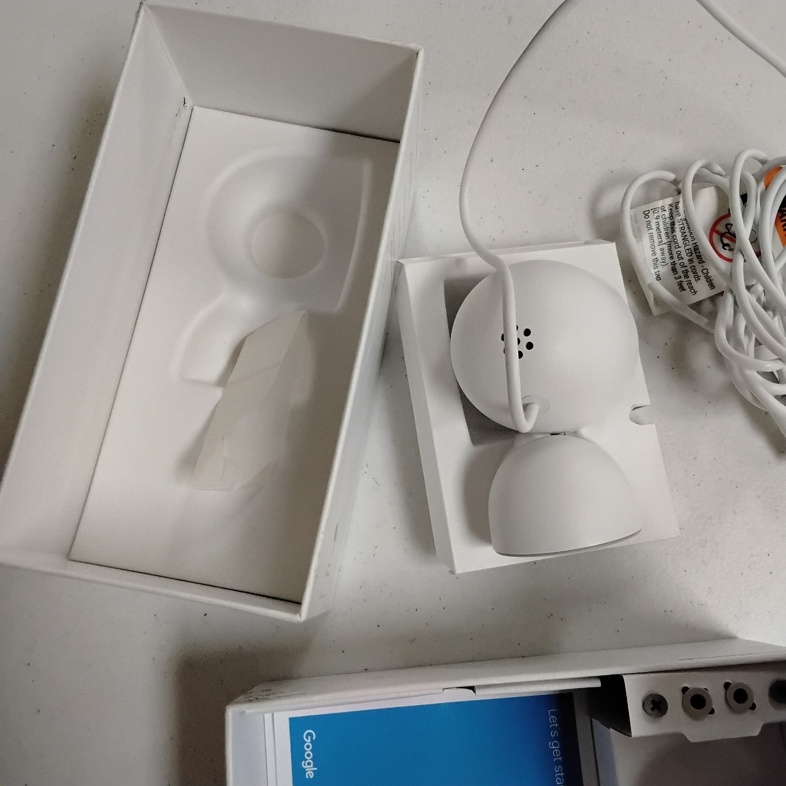 Google Nest Cam Indoor Wired 2nd Generation White GA01998-US
