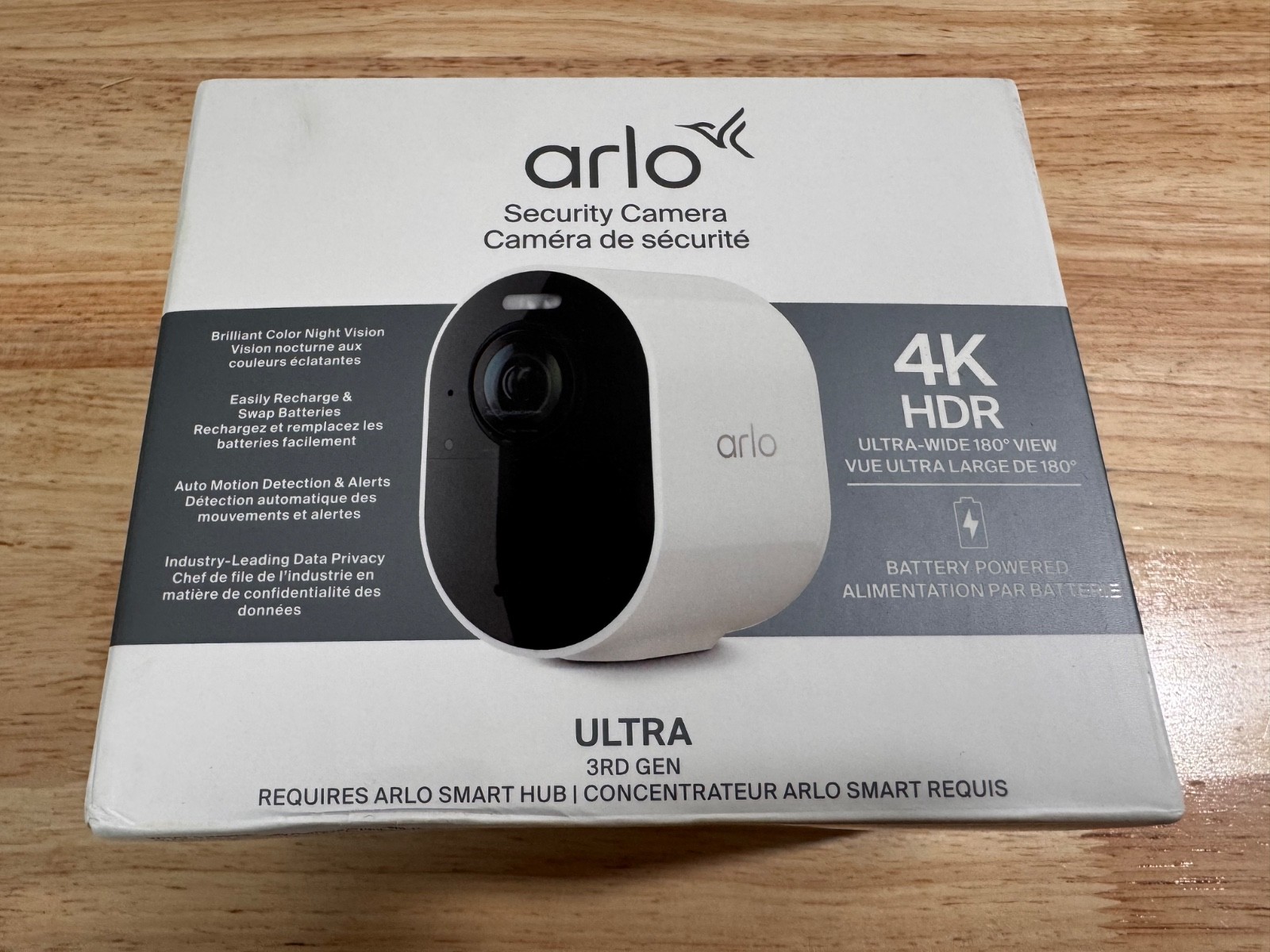 Arlo Ultra 4K 3rd Gen Single Add On Camera Battery Powered