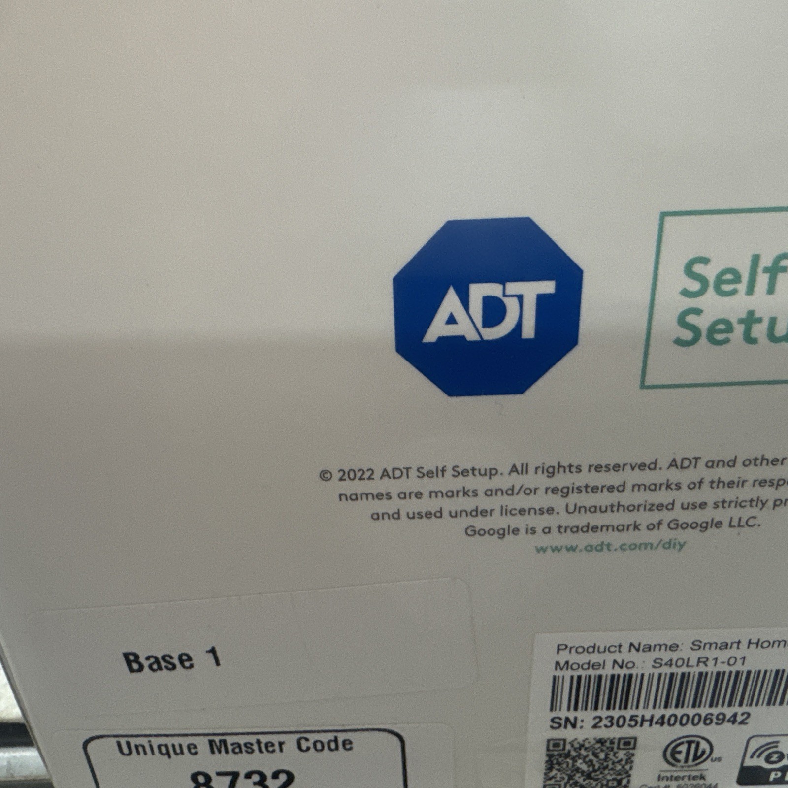 New & Sealed ADT Self Setup Smart Home Hub White (S40LR1-01) W/ Activation Code