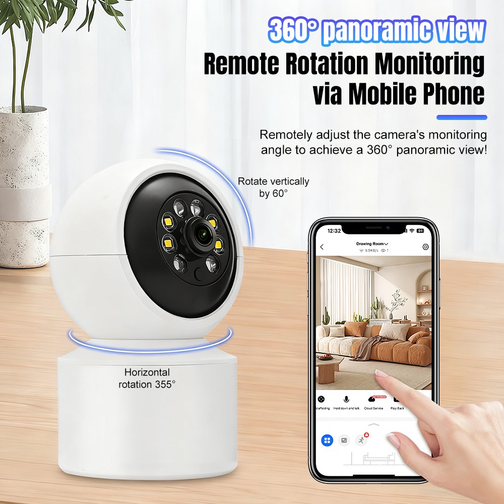 1080P HD Wireless Security Camera Indoor Home CCTV Baby Dog Pet WIFI Monitor