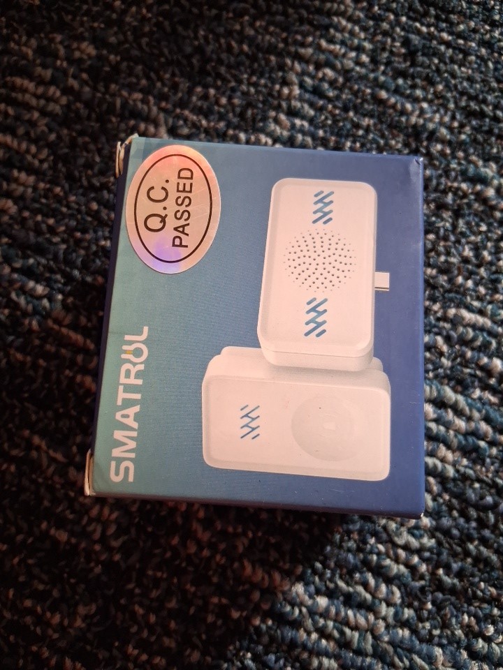 SMATRUL DC5V1A no Battery With Sometimes 4 Level Volume (White) Doorbell