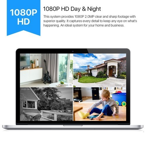 ZOSI H.265+ 16ch 5MP Lite DVR 1080p Security Camera System CCTV System with HDD