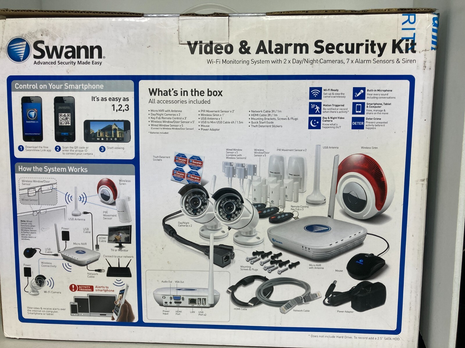 Swann Video & Alarm Security Kit SWNVA-460AN2
