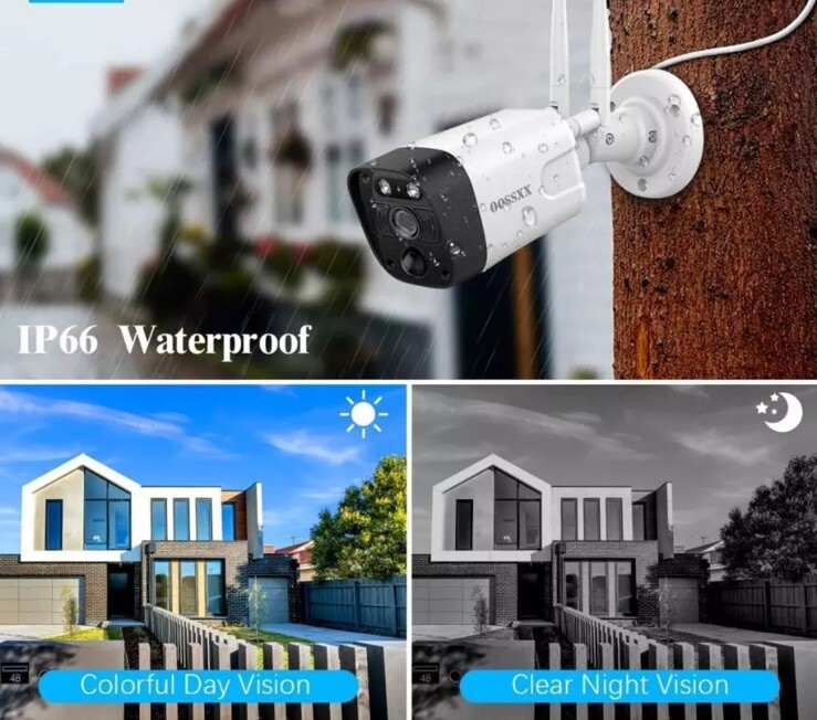 OOSSXX PoE+ DVR + 6 Cameras Set Why 8.0 Mega (4K) 25/30 FPS Network Camera Range