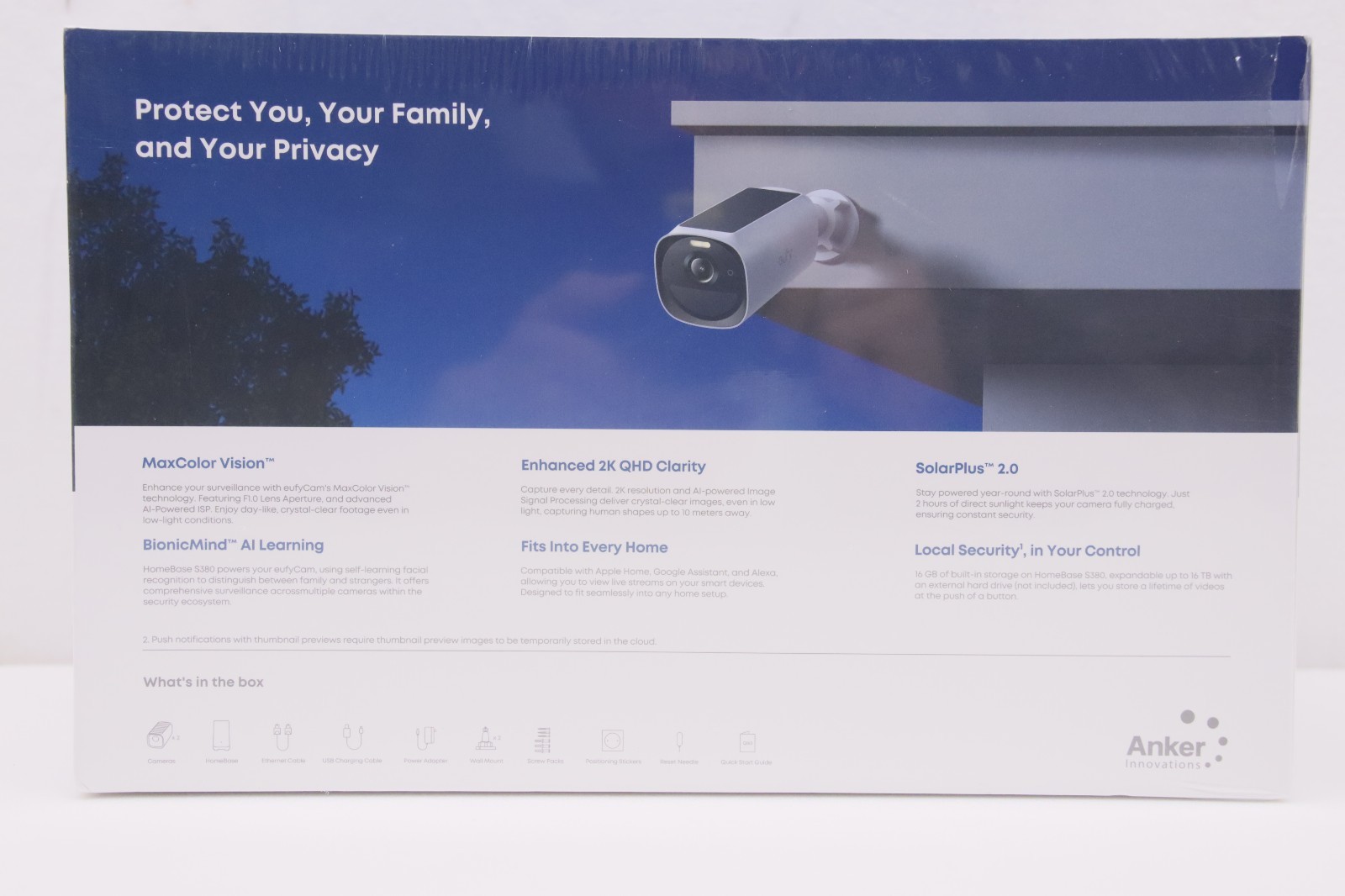 eufy – eufyCam E40 2-Cam Kit (HomeBase S380) Outdoor Wireless Solar Security New