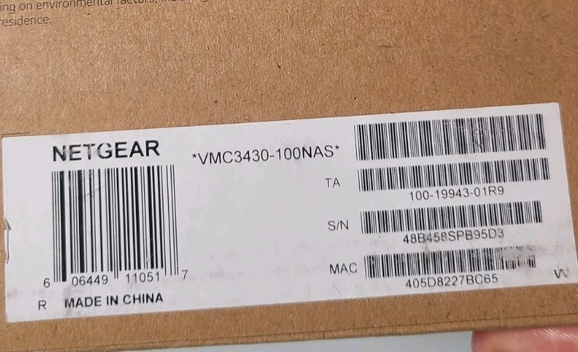 Netgear Arlo VMC3430-100NAS Wireless Add-On Security Cameras / Magnetic Mount