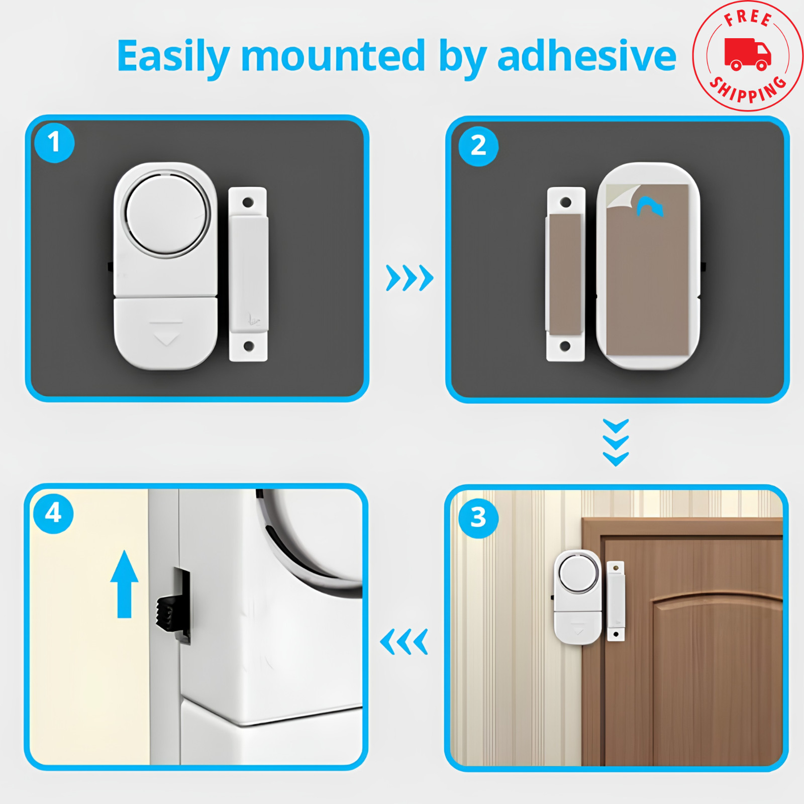Wireless Home Window Door Burglar Security Alarm System Magnetic Sensor