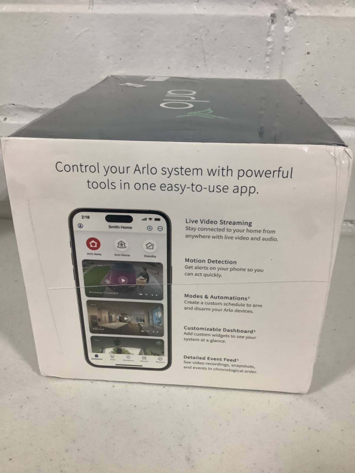 Arlo Pro 5S 2K Spotlight Camera, VMC4360P, 3 Pack, White. New Sealed