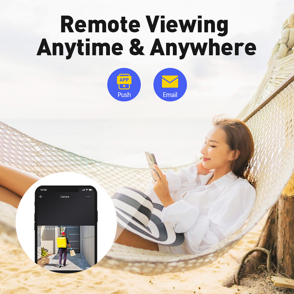 ANNKE 4K POE Security IP Camera Two Way Audio Outdoor Full Color Night Vision AI