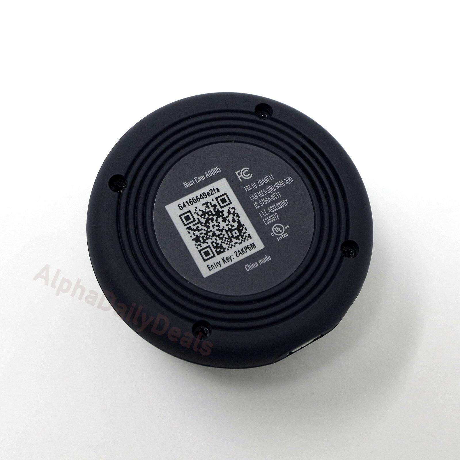 Google Nest Cam A0005 Indoor Wi-Fi Wired Security Black Camera Holder No Charger
