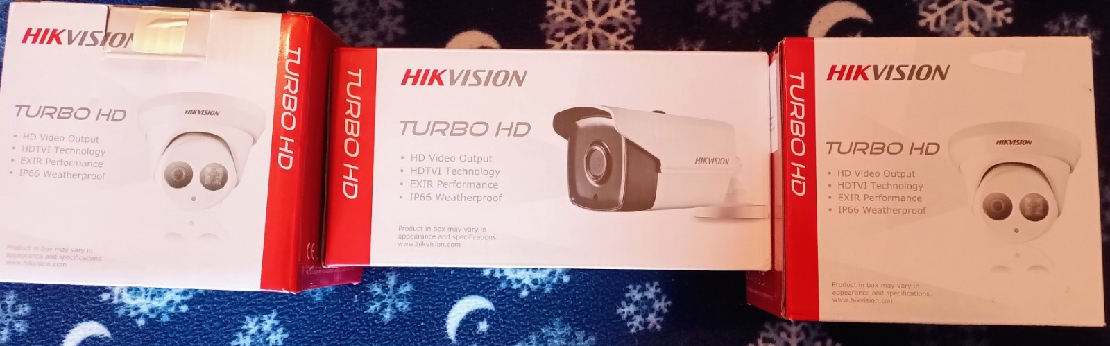 HDTVI security camera system (3 Cameras Included)