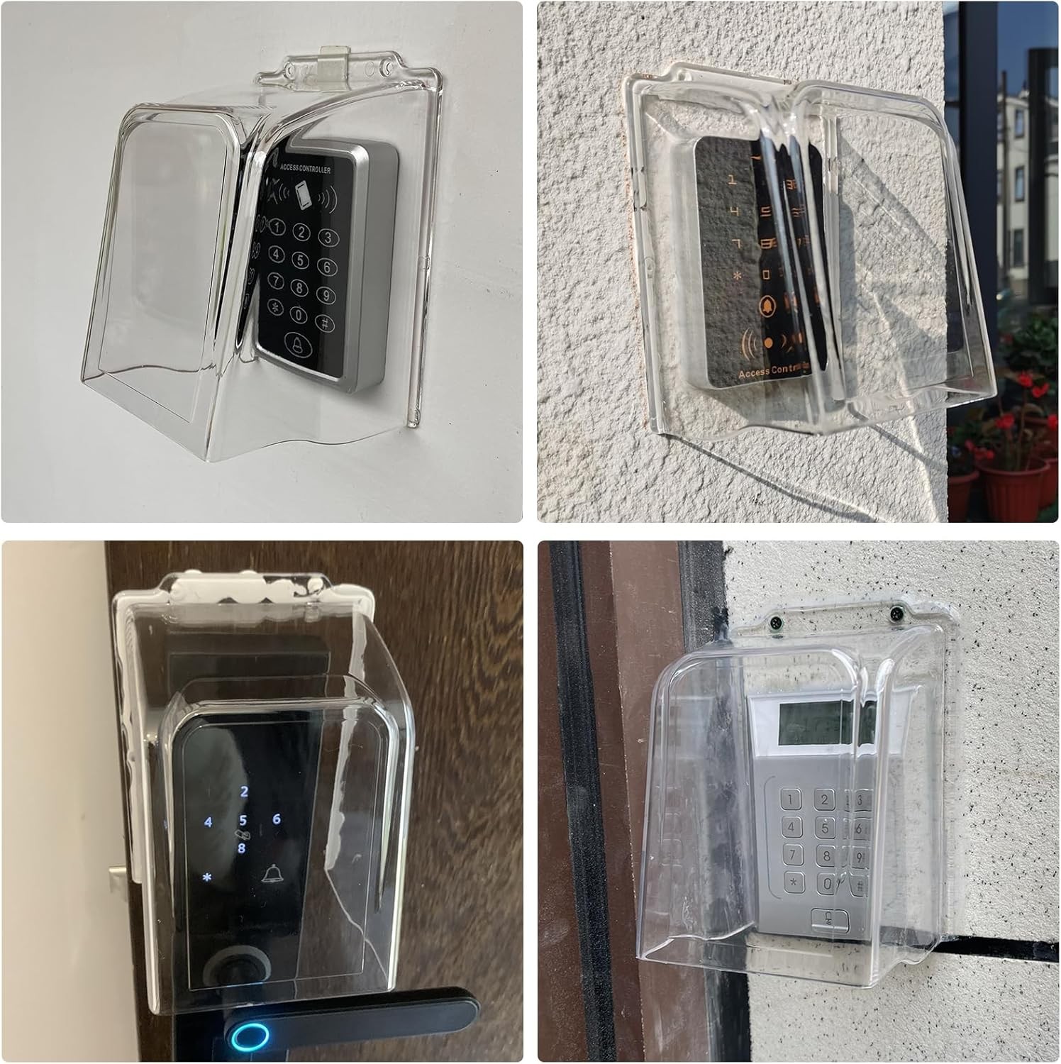 Plastic Doorbell Rain Cover, Transparent Water Shield T