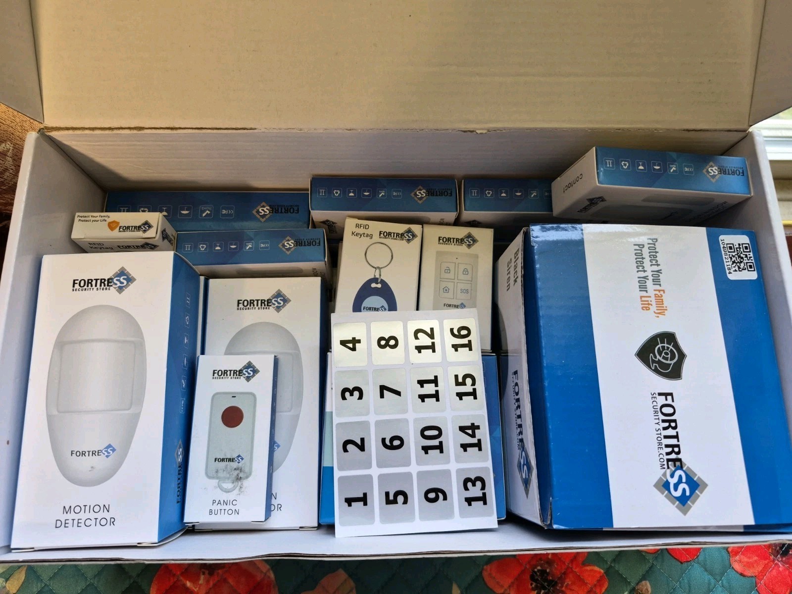 Fortress S03 Home Security Alarm System w/ Siren 8 Door/window 4 Keyfob 3 Remote