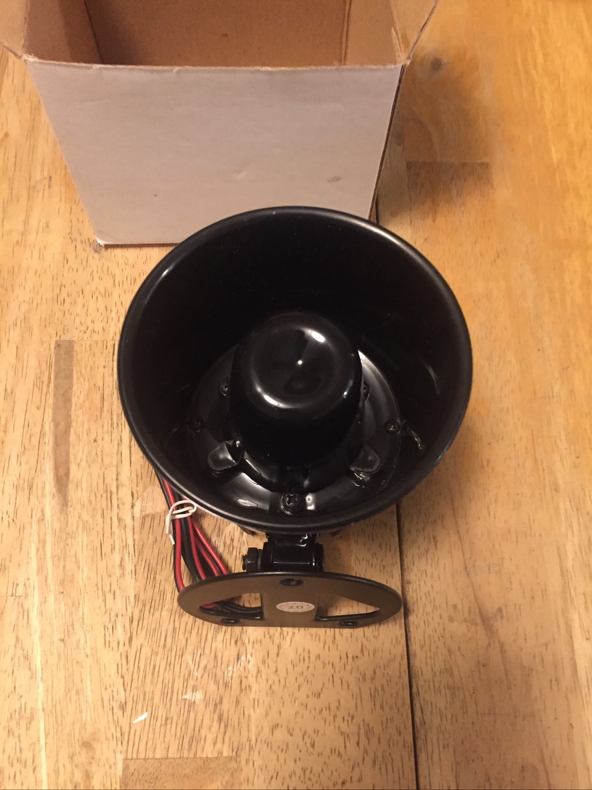 Electronic Alarm Siren Horn AS IS BLack
