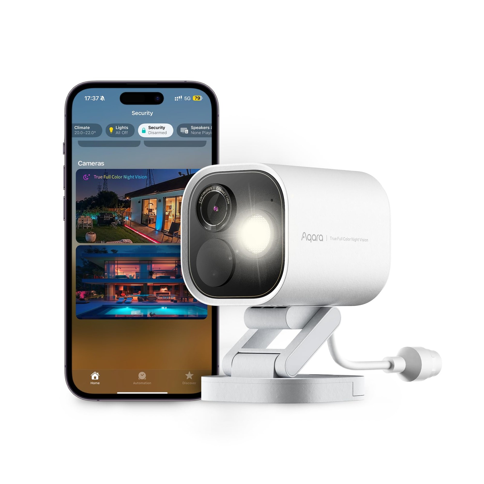 Aqara 4MP POE-White, White – PoE Version (Ethernet Supported, No Wi-Fi)