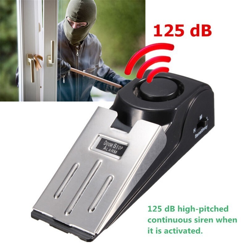 1-5 Pack Door Stop Security Alarm Wedge Stopper Portable Home Travel Anti‑Theft