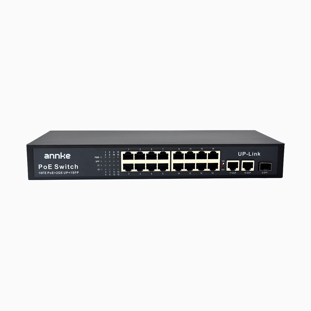 ANNKE 8-Port 16-Port POE Ethernet Switch IP Network Plug&Play for NVR IP Camera