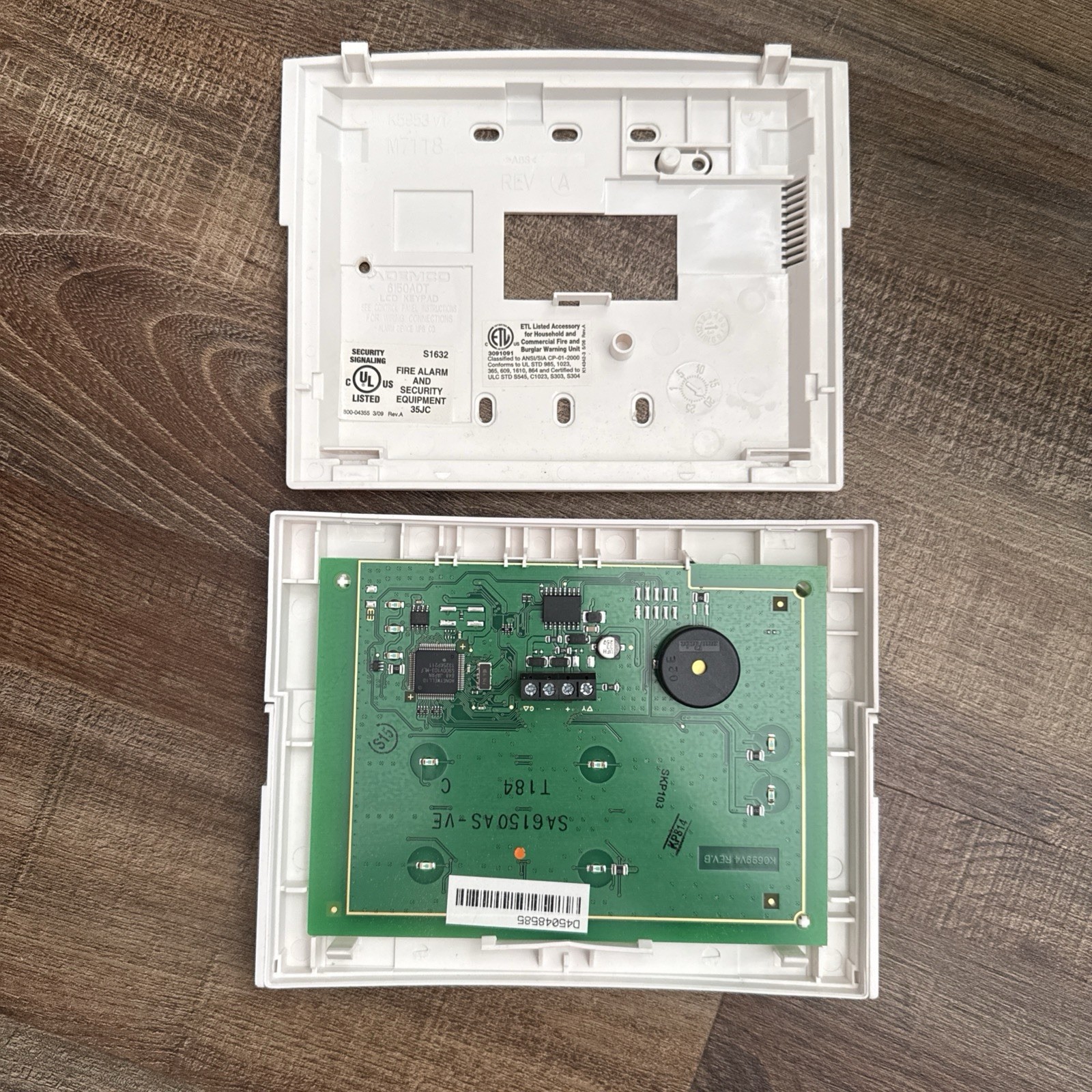 Tested SafeWatch Pro 3000 Home Alarm Keypad Honeywell 6150 For ADT