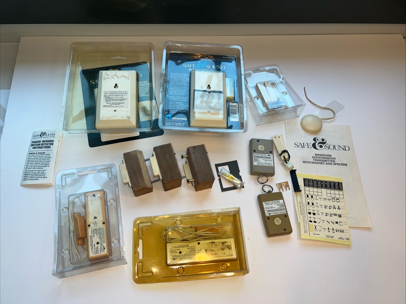 Lot Of Vintage Alarm System Components Safe & Sound | Used Untested As Is