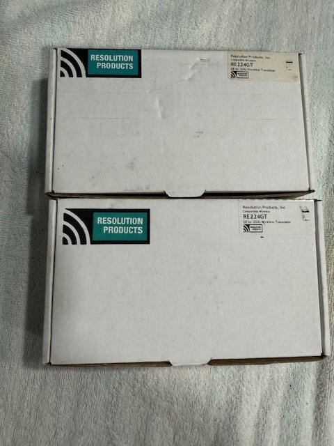 Resolution Products RE224GT GE to 2GIG Wireless Translator Lot of 2