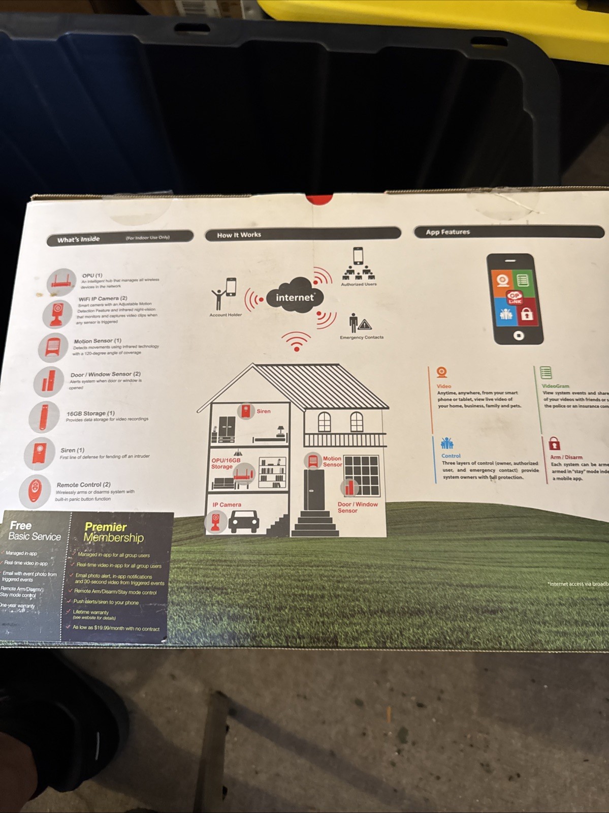 Oplink TripleShield Alarm System (2-Cam) Wireless