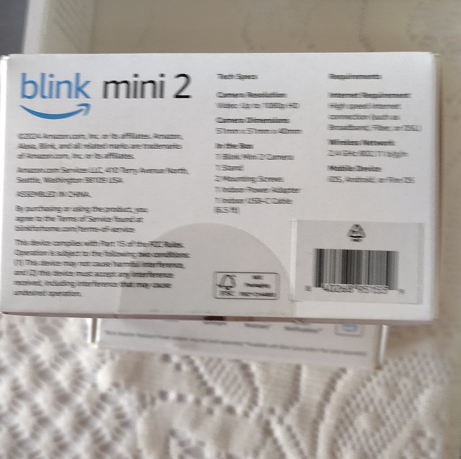 Blink Mini 2 Indoor/Outdoor Wireless Plug-In Security Camera HD Video Alexa