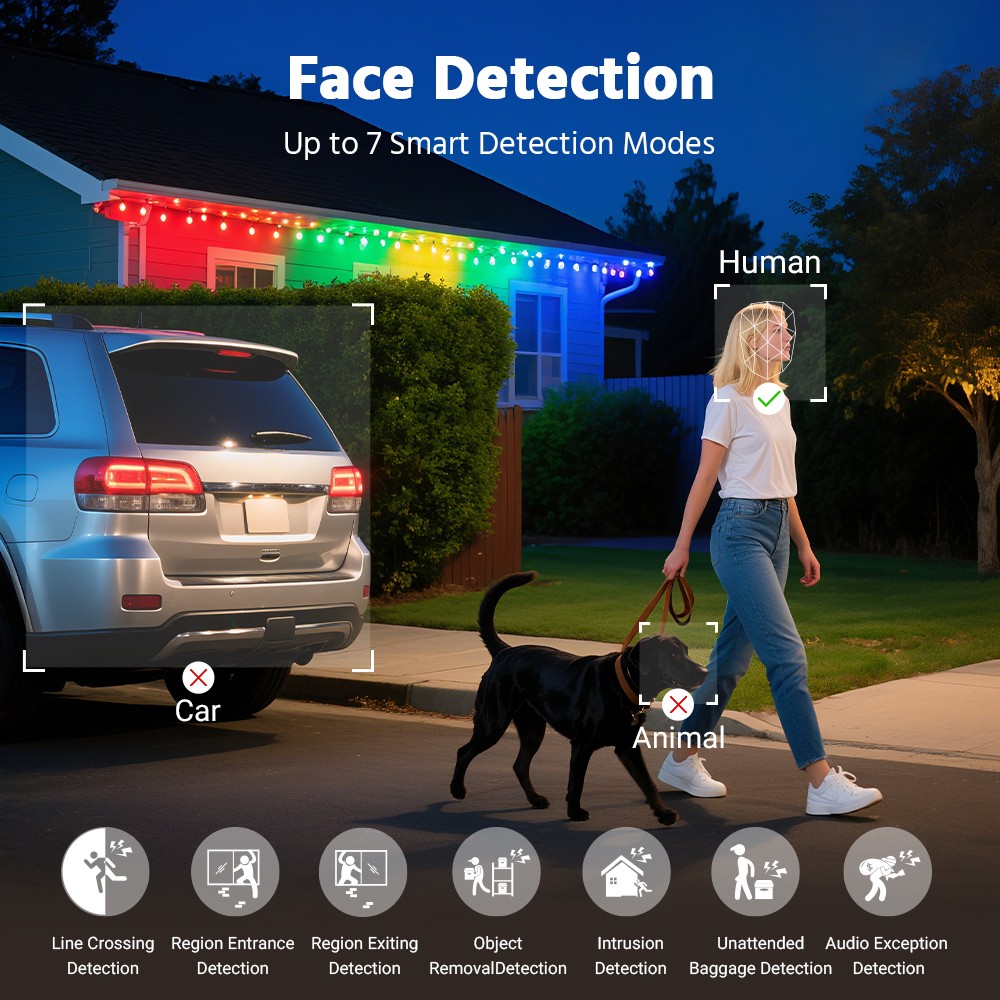 ANNKE CZ504P 3K 4X Optical Zoom PoE PTZ Security IP Camera Outdoor Color Night