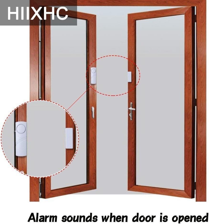 Reliable Wireless Door and Window Alarms – 10 Pack with 90 dB Danger Alerts